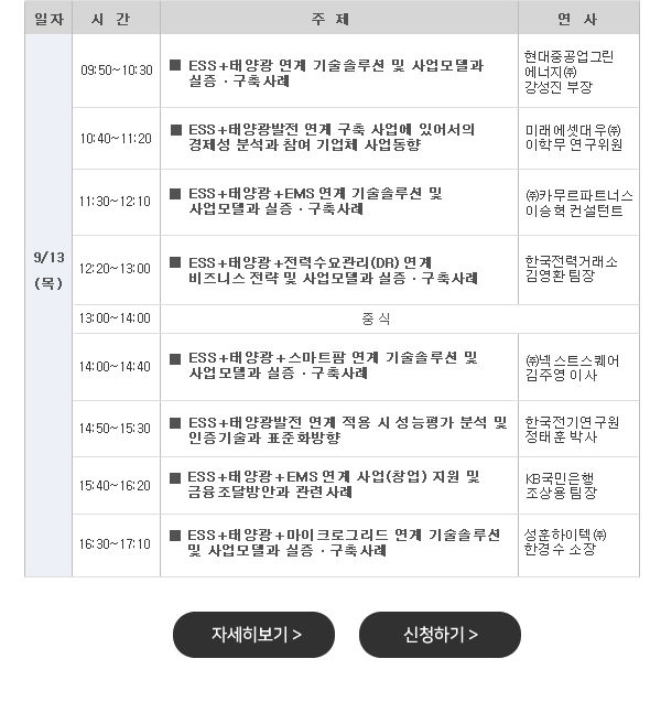 ESS 최신 분석 및 복합용/태양광 연계 사업모델과 실증ㆍ구축사례 세미나